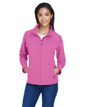 Team 365 Women's Leader Soft Shell Jacket - Sport Charity Pink