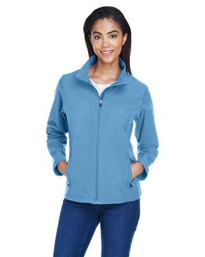 Team 365 Women's Leader Soft Shell Jacket - Sport Light Blue