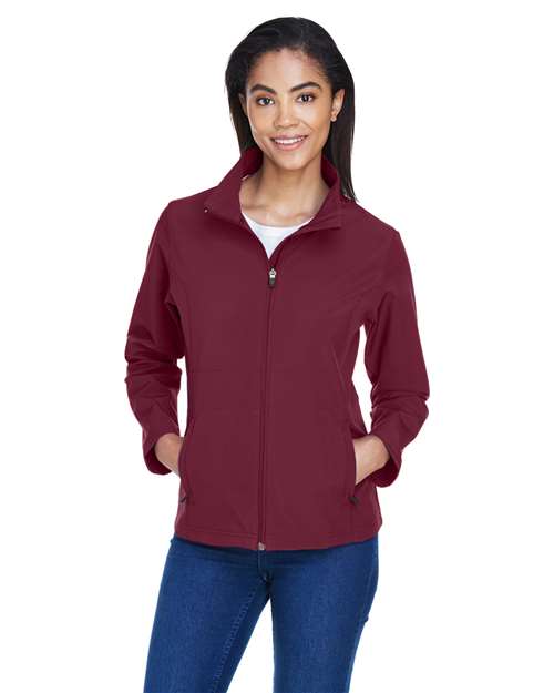 Team 365 Women's Leader Soft Shell Jacket - Sport Maroon