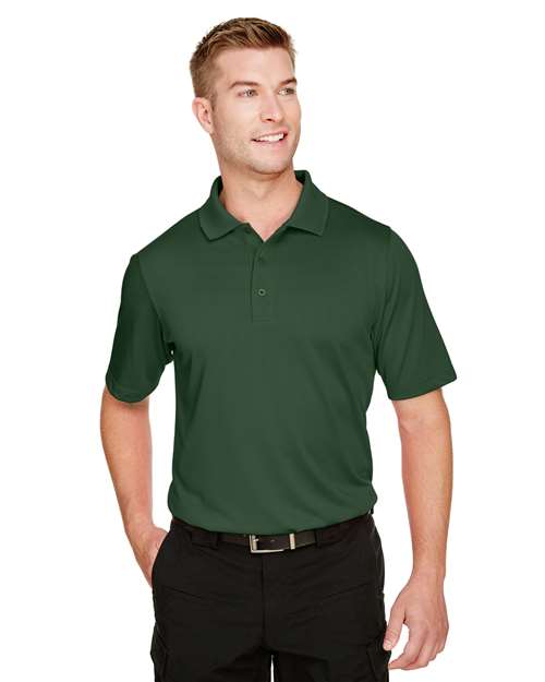 Harriton Men's Advantage Snag Protection Plus Polo - Black