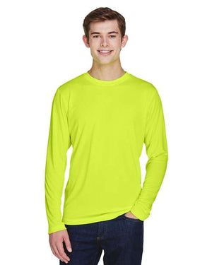 Team 365 Men's Zone Performance Long Sleeve T-Shirt - Safety Yellow