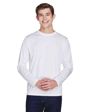 Team 365 Men's Zone Performance Long Sleeve T-Shirt - White