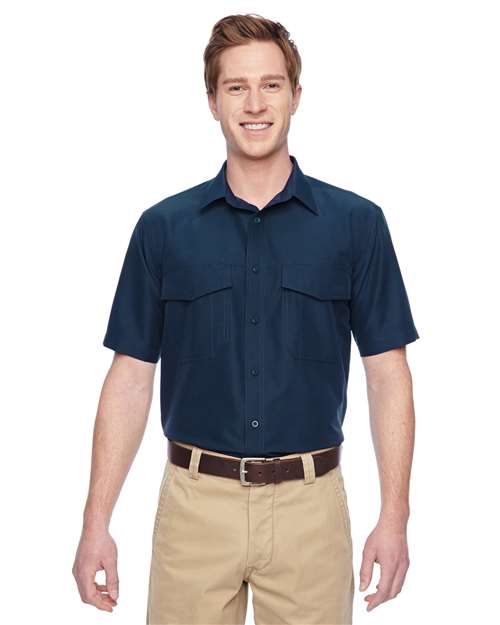 Harriton Men's Key West Short Sleeve Performance Staff Shirt