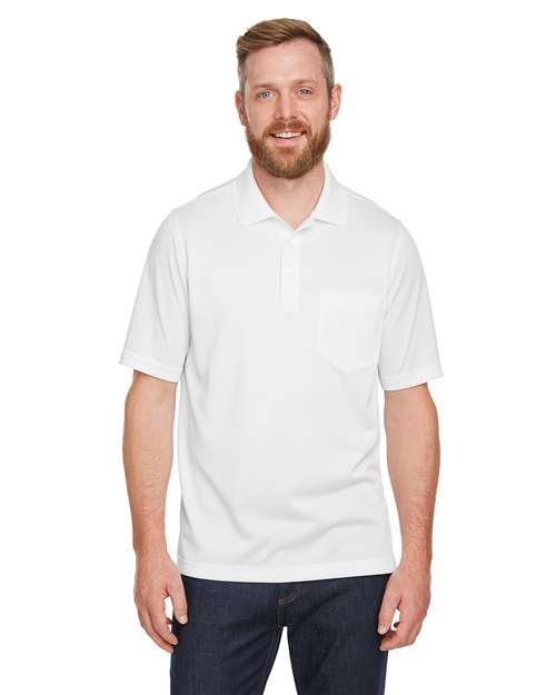 Harriton Men's Advantage Snag Protection Plus IL Pocket Polo