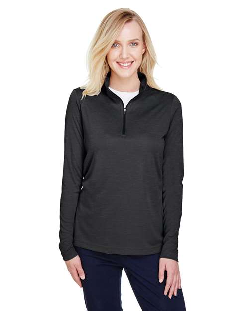 Team 365 Women's Zone Sonic Heather Performance Quarter-Zip Pullover