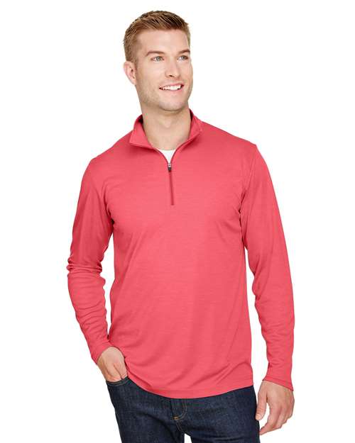 Team 365 Men's Zone Sonic Heather Performance Quarter-Zip Pullover