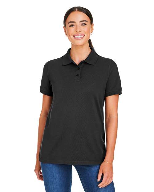 Harriton Women's Valiant Cotton Snag Protect Polo