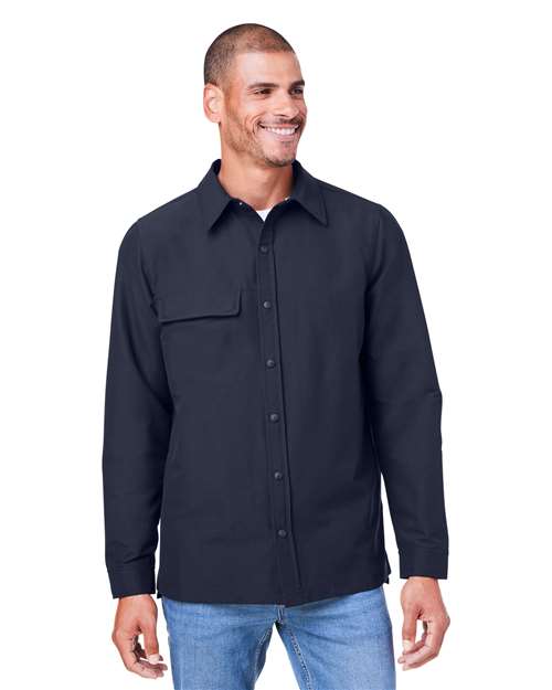 Harriton Unisex Flex Twill Overshirt Jacket