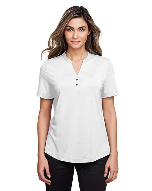 North End Women's JAQ Snap-Up Stretch Performance Polo