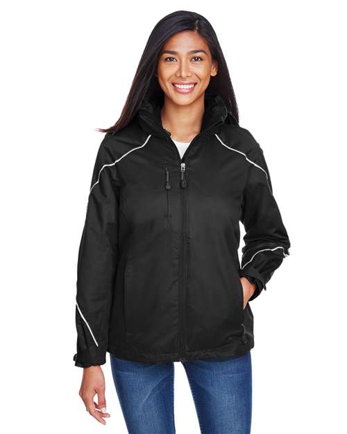 North End Women's Angle 3-in-1 Jacket with Bonded Fleece Liner