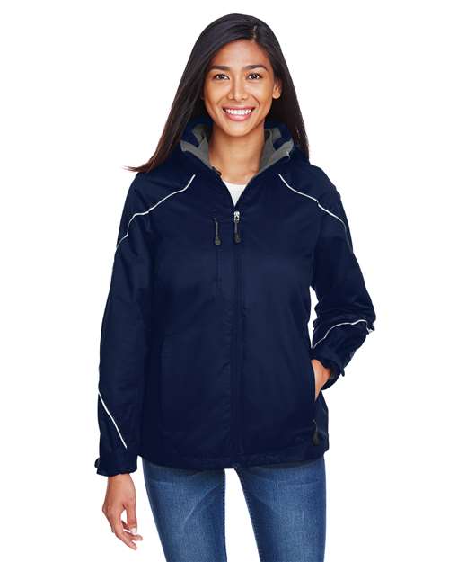 North End Women's Angle 3-in-1 Jacket with Bonded Fleece Liner