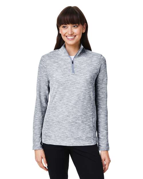 North End Women's Eclipse Jacquard Quarter-Zip Pullover