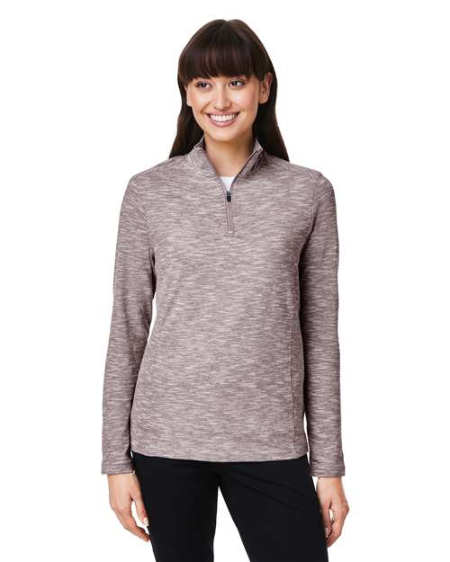 North End Women's Eclipse Jacquard Quarter-Zip Pullover
