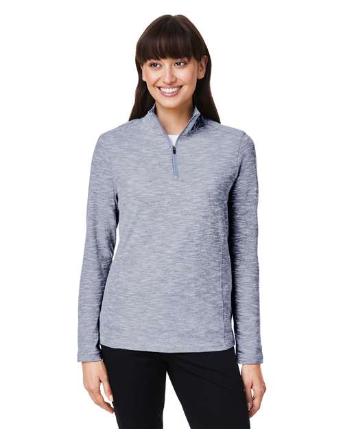 North End Women's Eclipse Jacquard Quarter-Zip Pullover