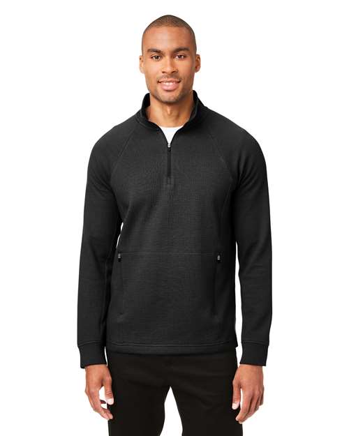 North End Men's Rhythm Waffle Quarter-Zip Pullover