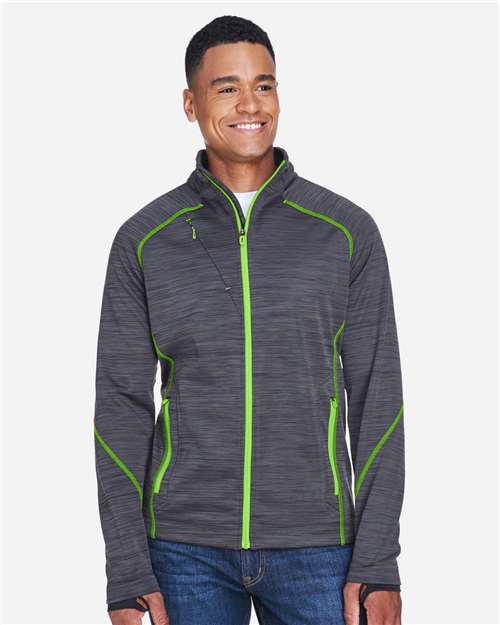 North End Men's Flux Mélange Bonded Fleece Jacket