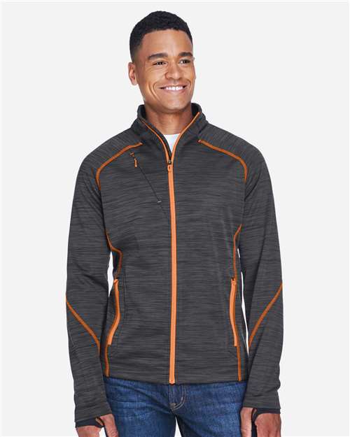 North End Men's Flux Mélange Bonded Fleece Jacket