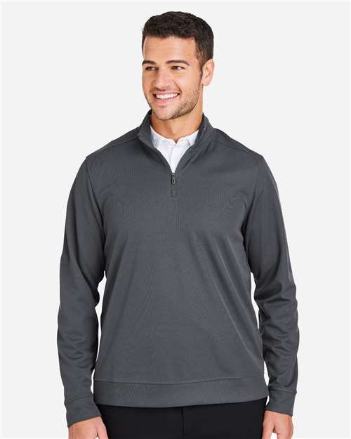 North End Men's Express Tech Performance Pique Quarter-Zip Pullover