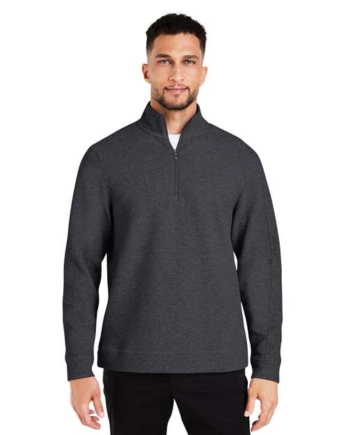 North End Men's Spirit Textured Quarter-Zip Pullover