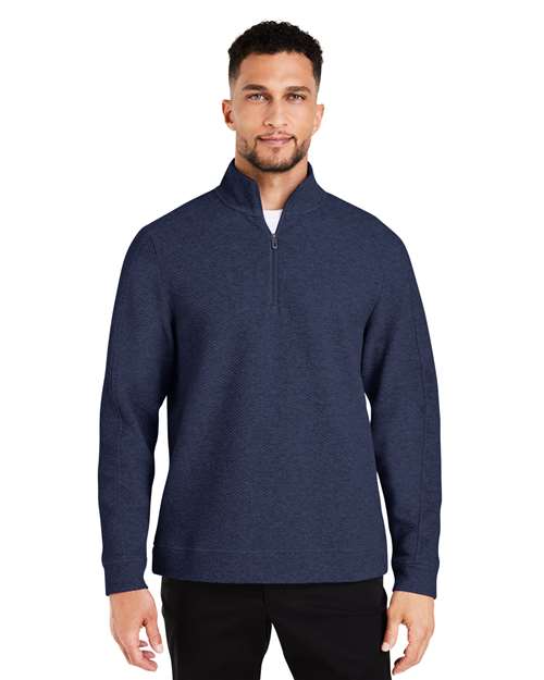 North End Men's Spirit Textured Quarter-Zip Pullover