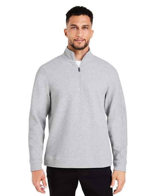 North End Men's Spirit Textured Quarter-Zip Pullover