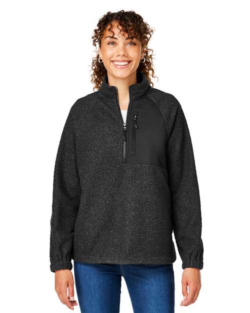 North End Women's Aura Sweater Fleece Quarter-Zip Pullover