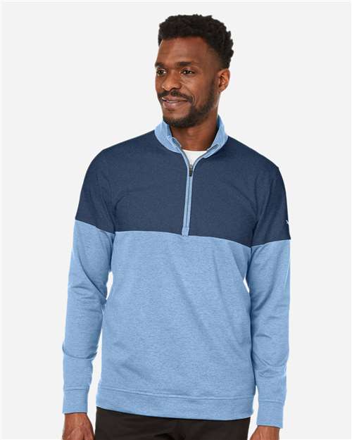 Puma Golf Men's Cloudspun Warm Up Quarter-Zip Pullover