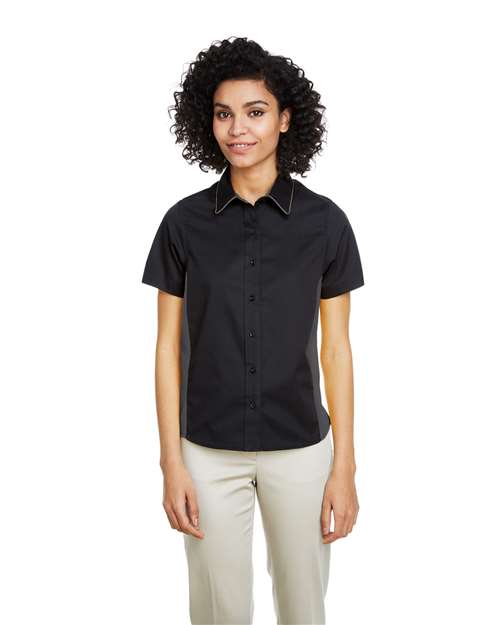 Harriton Women's Flash IL Colorblock Shirt
