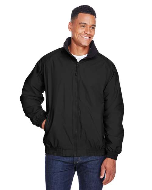 Harriton Unisex Fleece Lined Nylon Jacket
