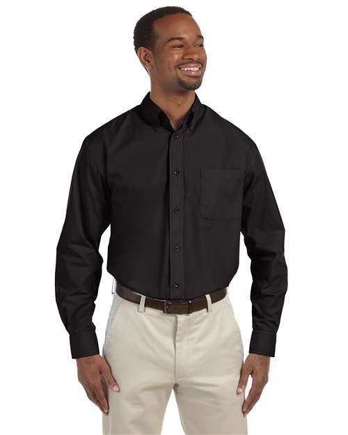 Harriton Men's Essential Poplin