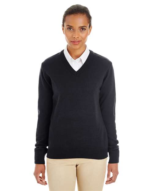 Harriton Women's Pilbloc V-Neck Sweater