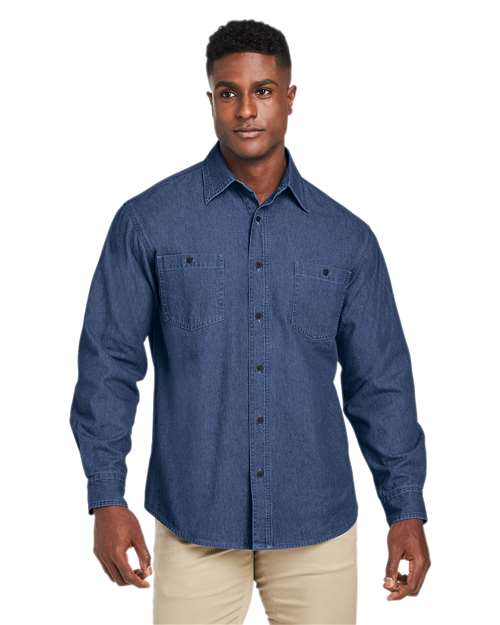 Harriton Unisex Denim Shirt Jacket