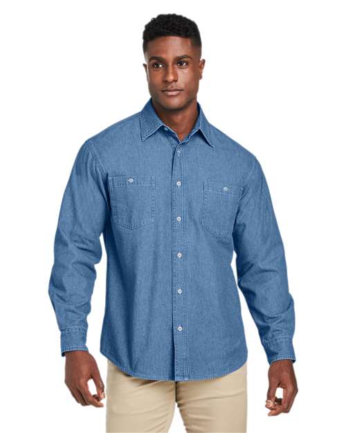 Harriton Unisex Denim Shirt Jacket