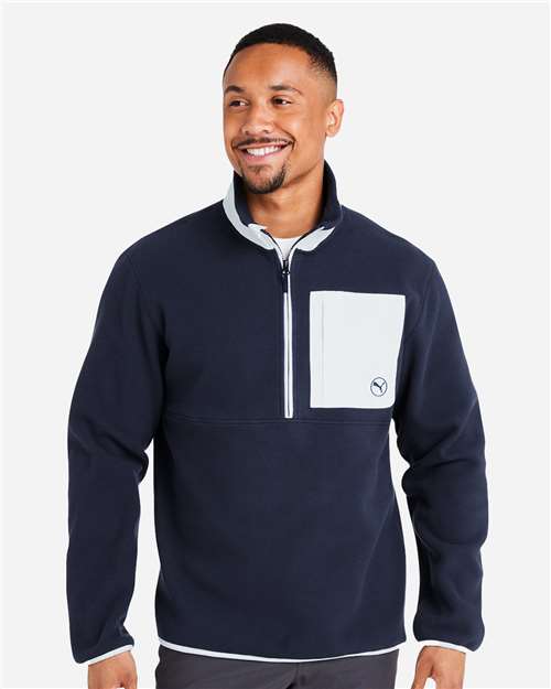 Puma Golf Men's Fleece Quarter-Zip Pullover