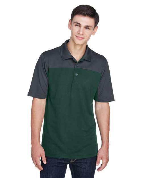 CORE365 Men's Balance Colorblock Performance Piqué Polo