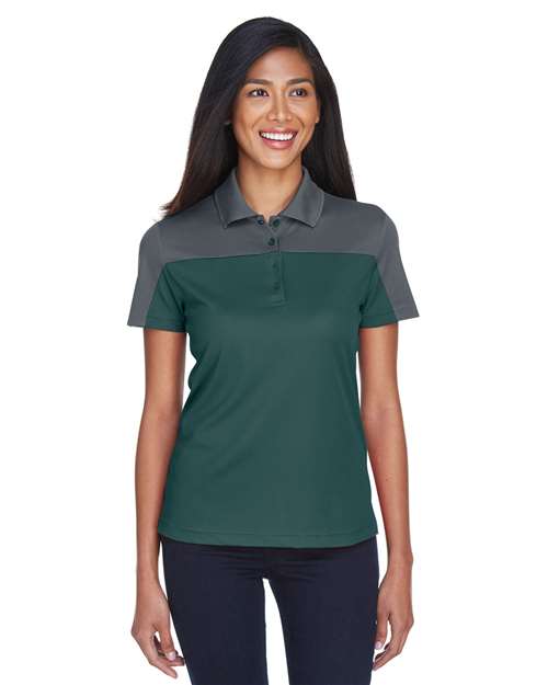 CORE365 Women's Balance Colorblock Performance Piqué Polo