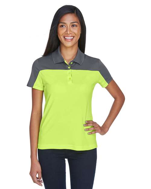 CORE365 Women's Balance Colorblock Performance Piqué Polo