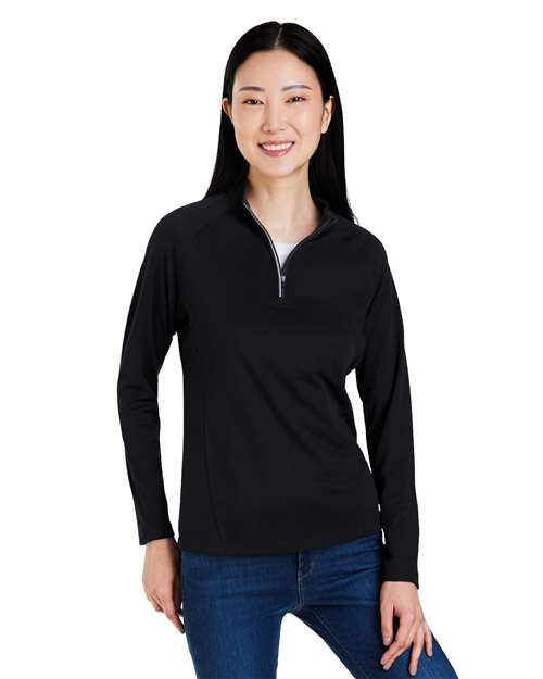CORE365 Women's Origin Performance Pique Quarter-Zip Pullover