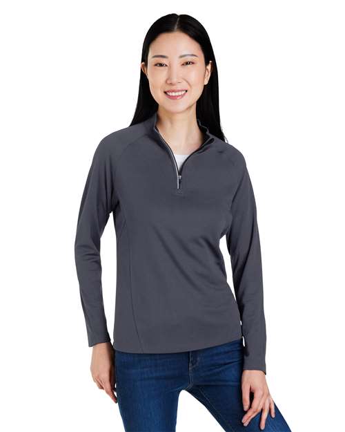 CORE365 Women's Origin Performance Pique Quarter-Zip Pullover