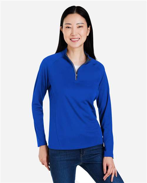 CORE365 Women's Origin Performance Pique Quarter-Zip Pullover