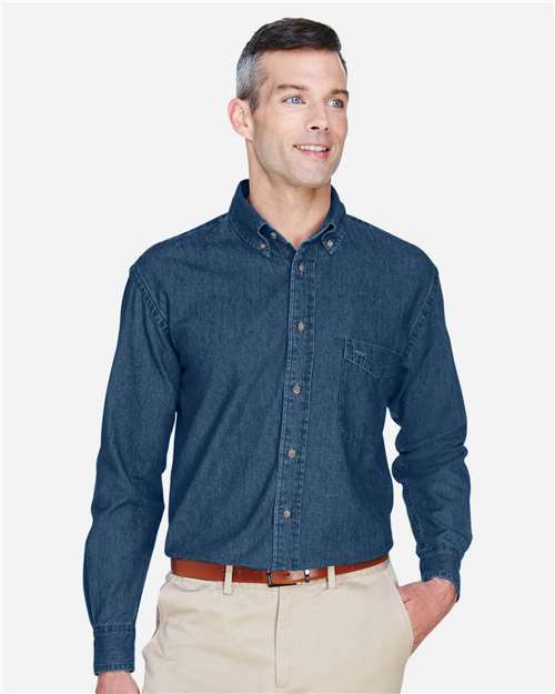 Harriton Men's Tall Denim Shirt