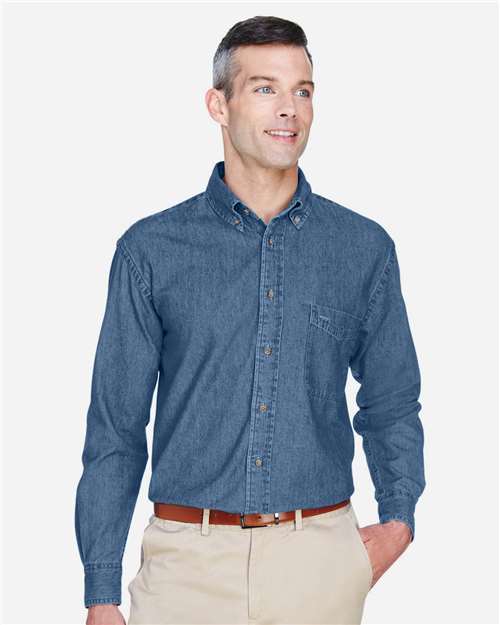 Harriton Men's Tall Denim Shirt