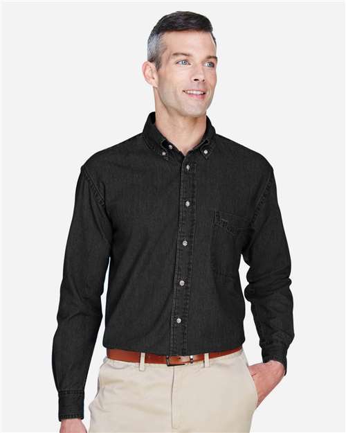Harriton Men's Tall Denim Shirt