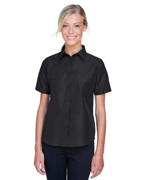 Harriton Women's Key West Short Sleeve Performance Staff Shirt