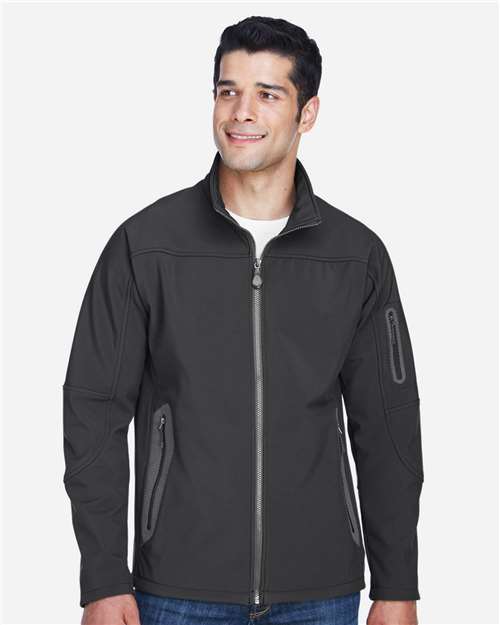 North End Men's Three Layer Fleece Bonded Shell Technical Jacket