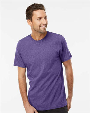 M&O Men's Gold Soft Touch T-Shirt - Heather Purple