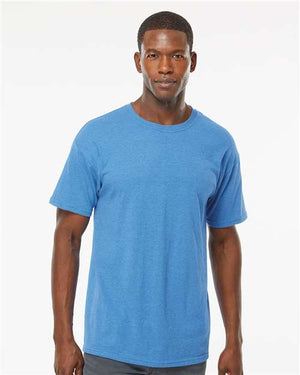 M&O Men's Gold Soft Touch T-Shirt - Heather Turquoise