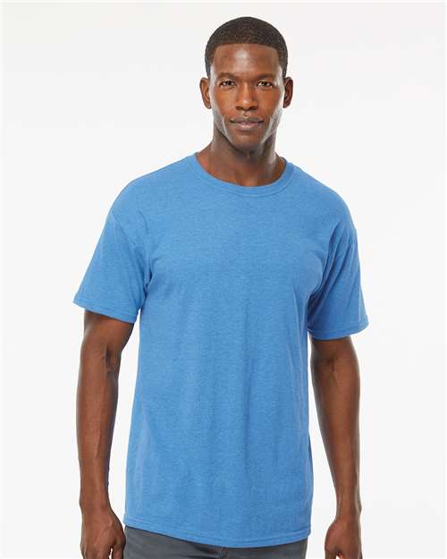 M&O Men's Gold Soft Touch T-Shirt - Heather Turquoise