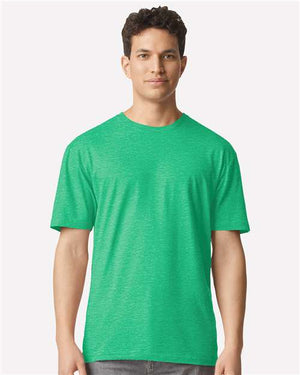 Gildan Unisex Light Cotton T-Shirt - Heather Irish Green
