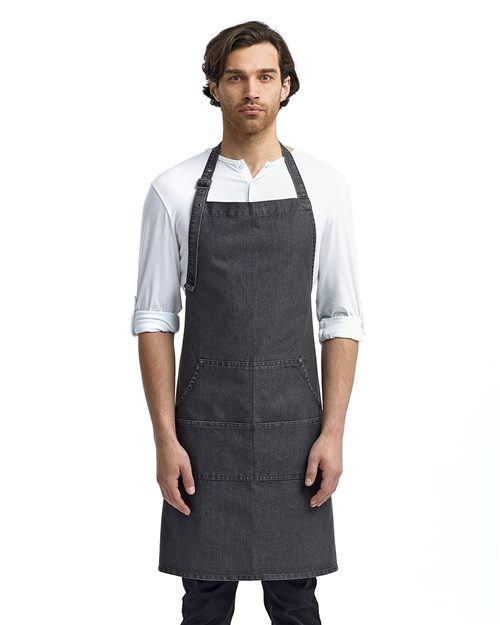 Artisan Collection by Reprime Jeans Stitch Denim Bib Apron